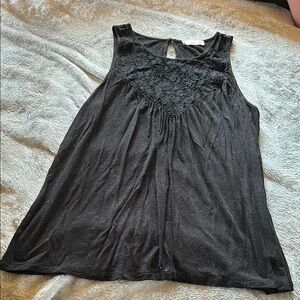 Elegant Black Lace Women's Top